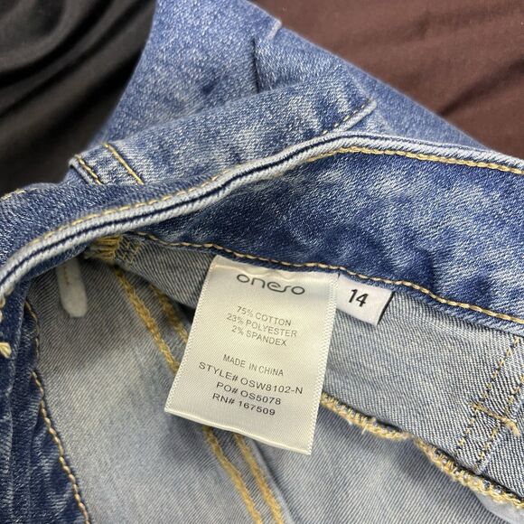 ONESO Button Fly Flare Stretch Boho Jeans Women's Size 14 - Picture 9 of 15